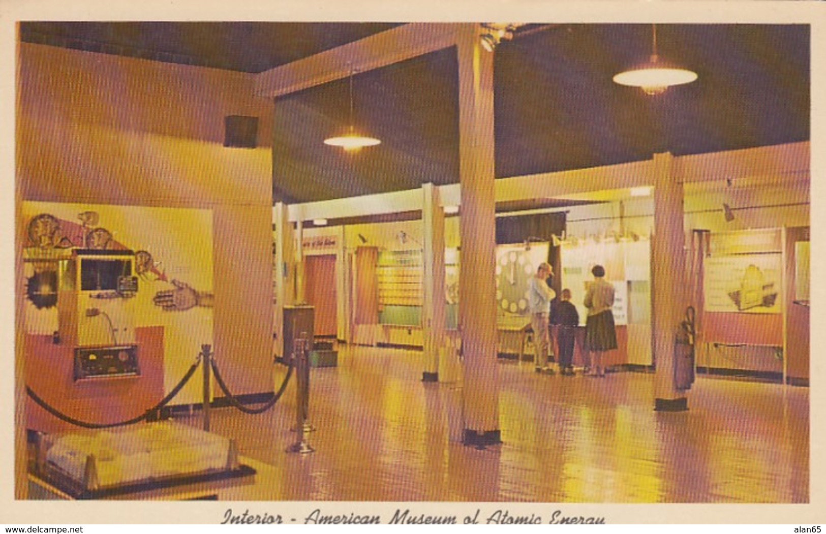 Oak Ridge Tennessee, American Museum Of Atomic Energy Interior View, C1950s Postcard - Oak Ridge