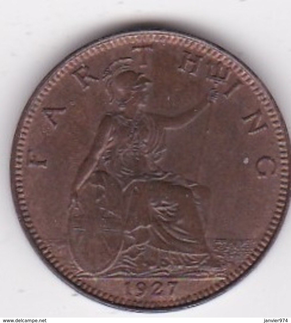 Grande-Bretagne. 1 Farthing 1927. George V - B. 1 Farthing