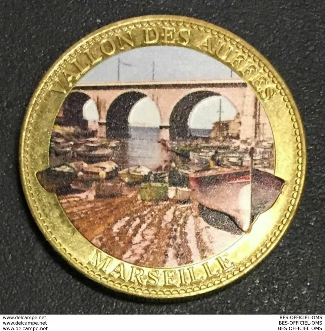 13 MARSEILLE VALLON DES AUFFES AB 2011 MÉDAILLE TOURISTIQUE ARTHUS-BERTRAND EN COULEURS JETON MEDALS COINS TOKENS - 2011