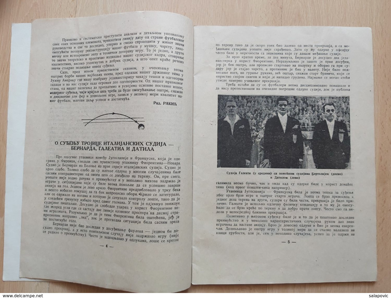 Fudbalski Sudija Br.1, 1950 - Livres