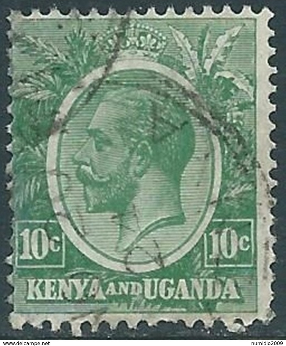 1912-21 BRITISH EAST AFRICA KENYA AND UGANDA USED SG79 - RD4-8 - Kenya & Ouganda