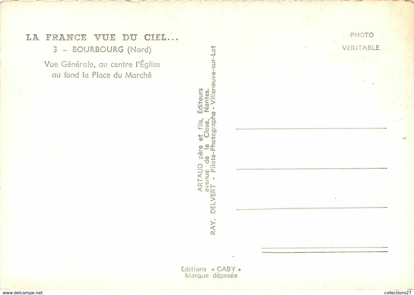 59-BOURBOURG- VUE GENERALE - Autres & Non Classés