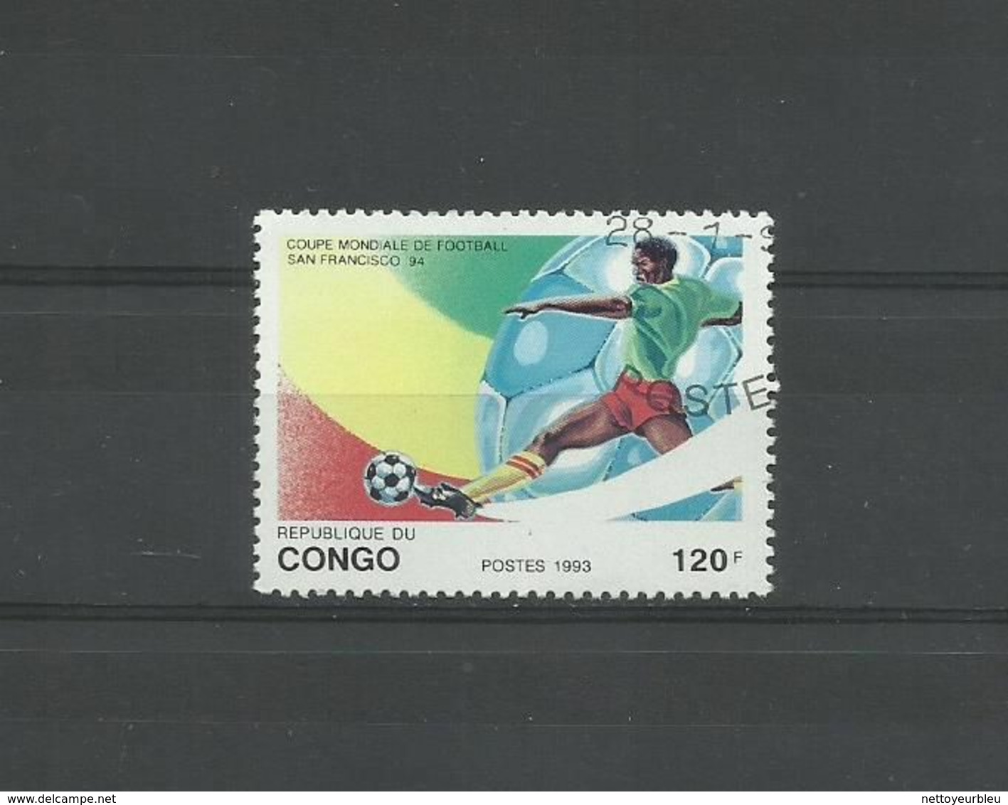 LOT TIMBRES REPUBLIQUE DU CONGO FOOTBALL OBLITERE - Collections