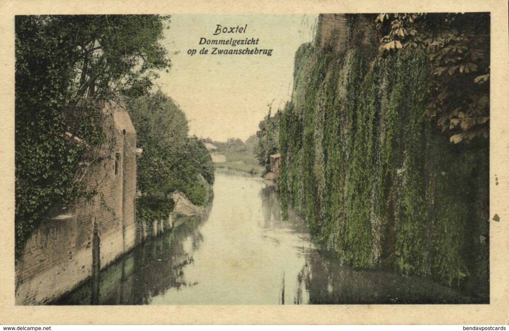 Nederland, BOXTEL, Dommelgezicht Op De Zwaanschebrug 1916 Ansichtkaart - Boxtel