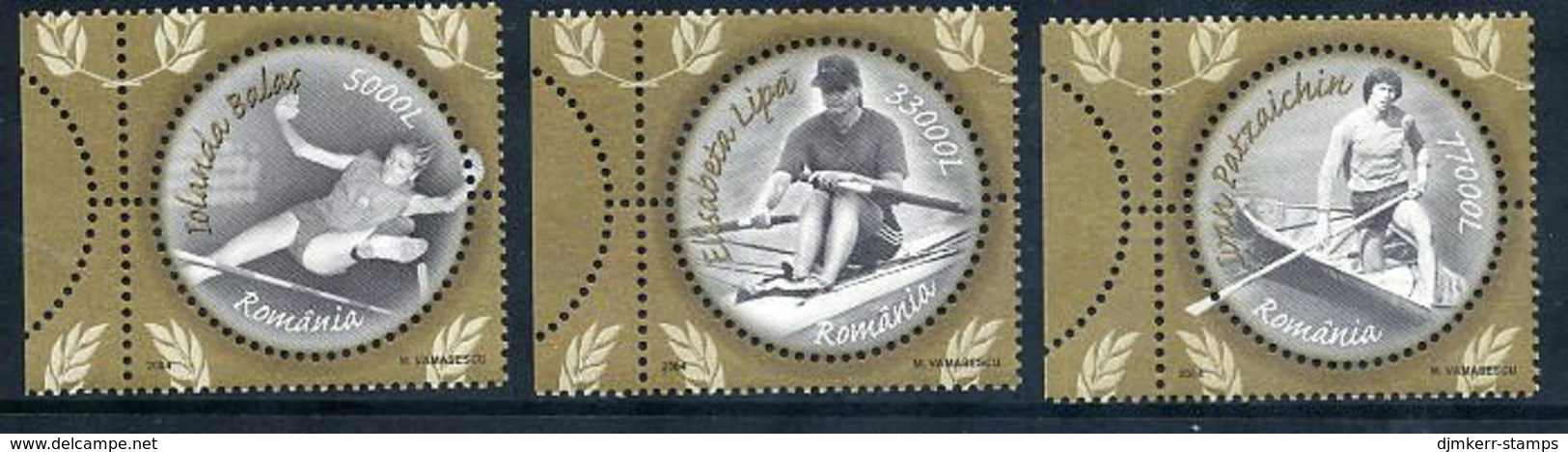 ROMANIA 2004 Sports Personalities.  Michel 5889-91 - Ongebruikt