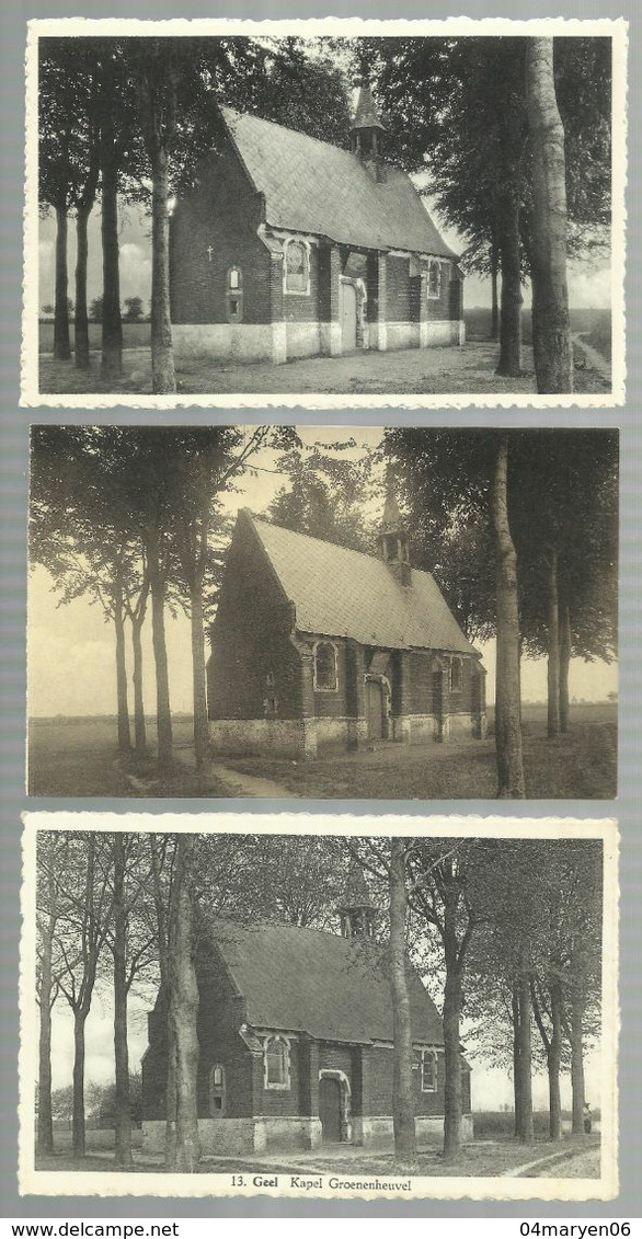 ***  3 X GHEEL / GEEL  ***  -  Kapel Groenenheuvel - Geel