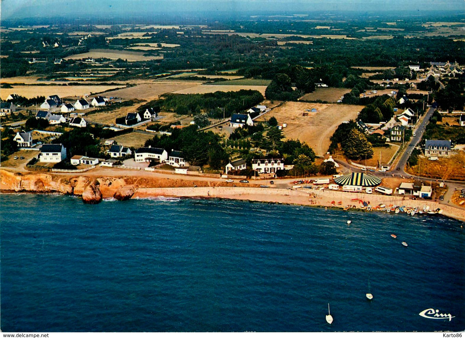 Pénestin Sur Mer * Plage De Poudrantais * Vue Aérienne Générale * Cirque Circus - Pénestin