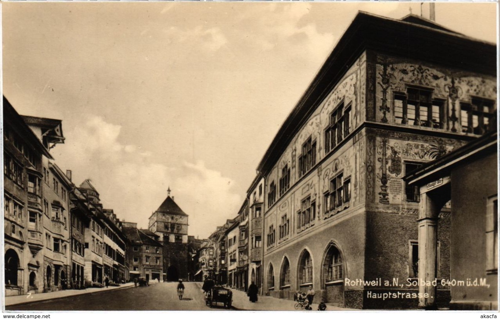 CPA AK Rottweil A. N. Hauptstrasse (922389) - Rottweil