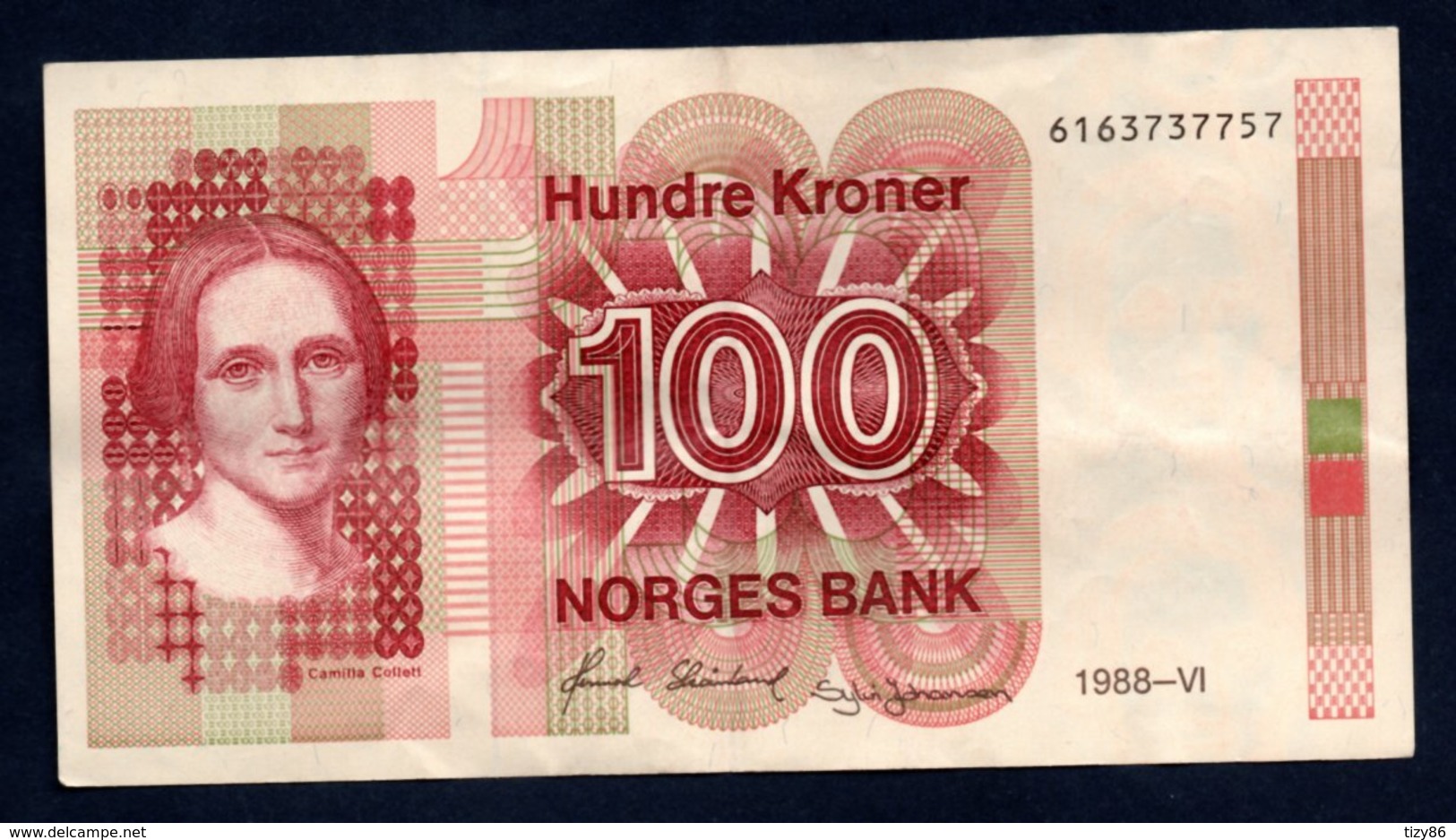 Banconota Norvegia - 100 Hundre Kroner 1988-VI - Norvège