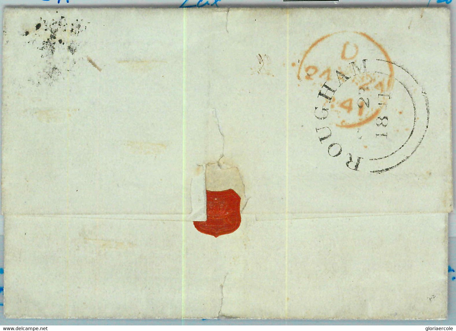 BK0661 - GB Great Brittain - POSTAL HISTORY - PENNY BLACK Plate 7 On COVER 1841 - Covers & Documents