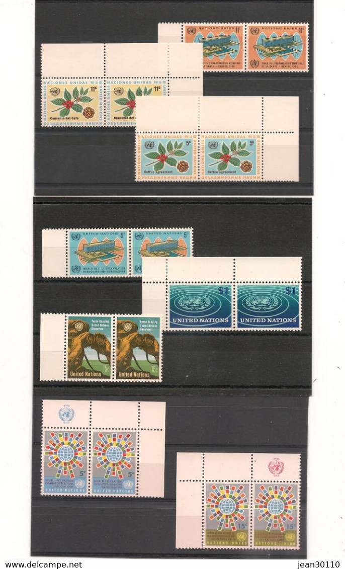 1966 N° Y/T :148/155** EN PAIRE COTE : 15,20 € - Unused Stamps