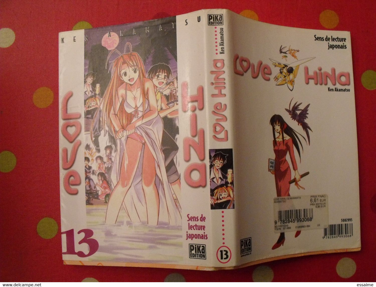 lot de 12 tomes de "Love Hina". Ken Akamatsu. Pika édition 2002-04.