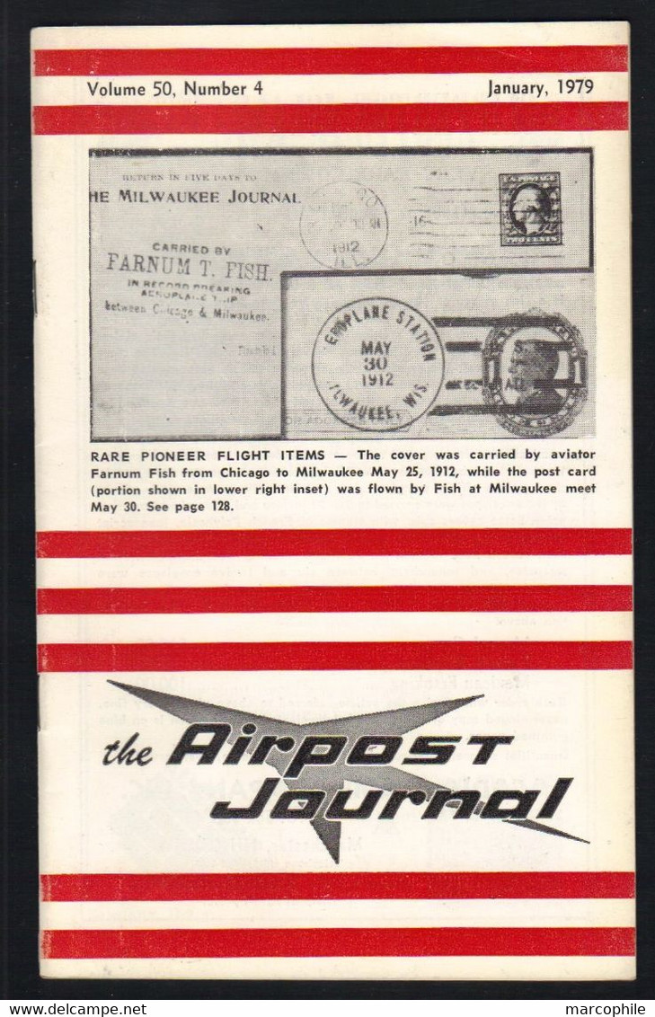 AEROPHILATELIE - THE AIRPOST JOURNAL / JANVIER 1979 (ref CAT125) - Poste Aérienne & Histoire Postale