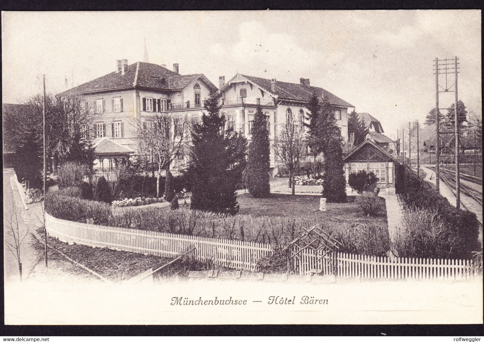 1913 Gelaufene AK Aus Münchenbuchsee, Hotel Bären. - Münchenbuchsee