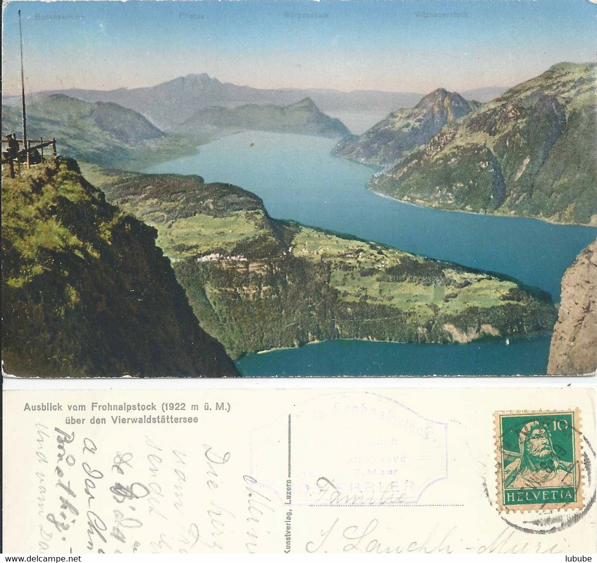 Morschach - Fronalpstock, Blick Gen Norden           1928 - Morschach