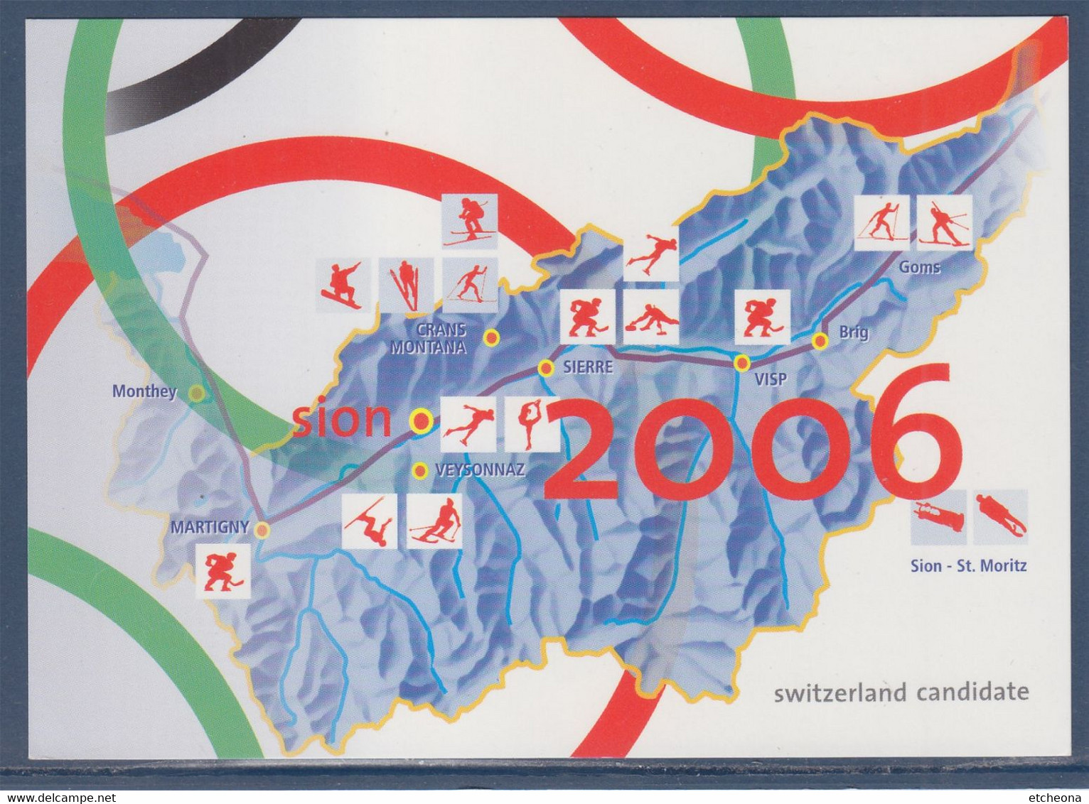 Carte Postale, Entier Neuf La Poste Suisse à Nagano XVIIIèmes Jeux Olympiques D'hiver - Winter 1998: Nagano