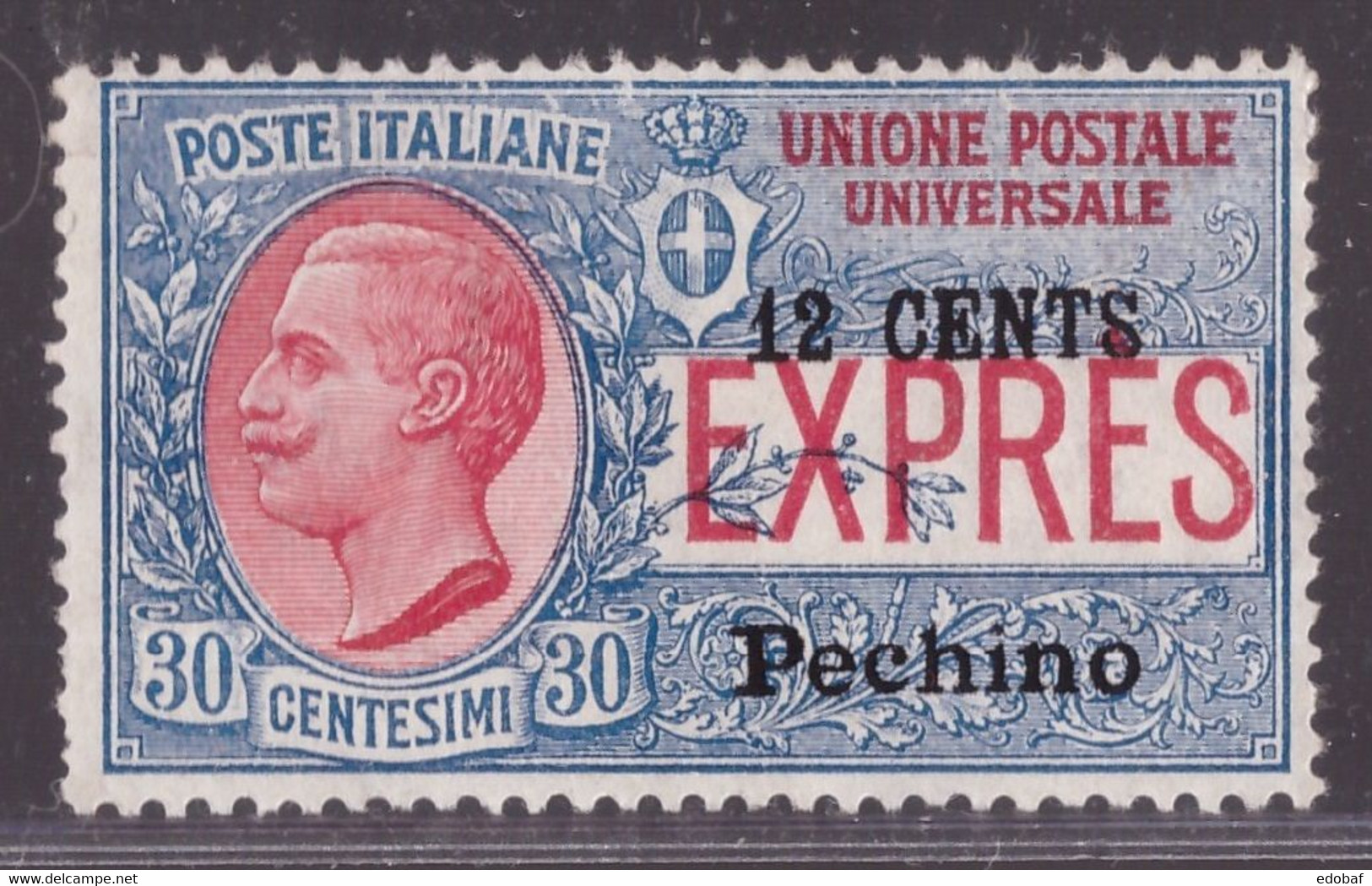 Ufficio Postale Di Pechino, Espresso 12 Centesimi Su 30 Del 1918 Nuovo **    -CW26 - Pékin