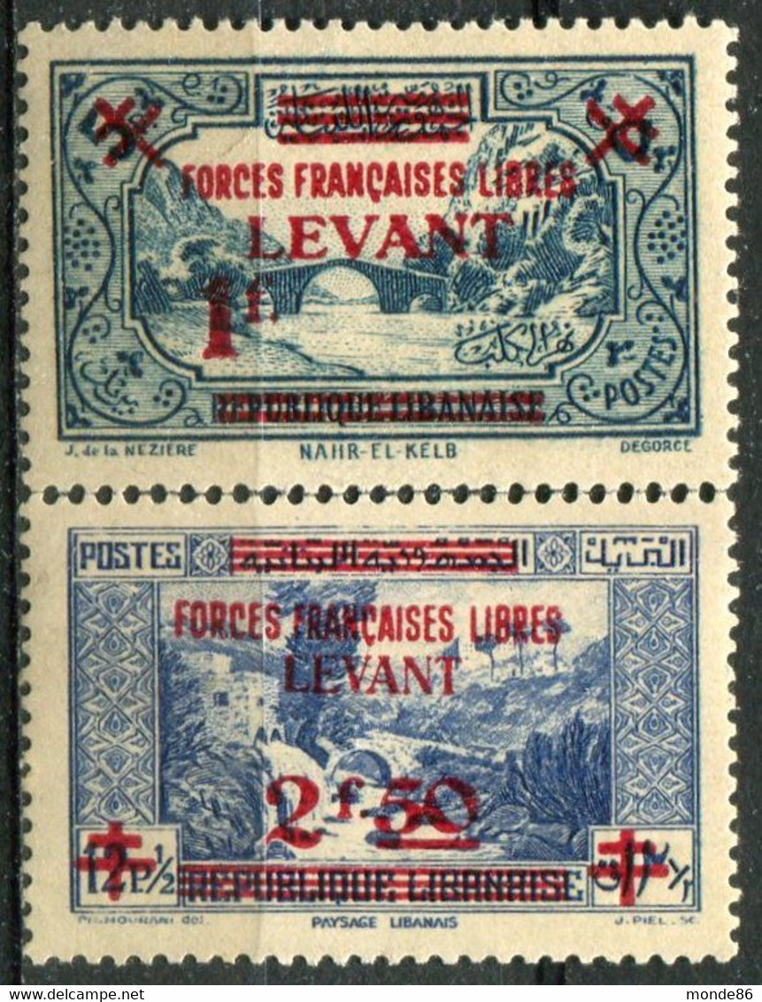 LEVANT - Y&T  N° 42-43 * - Neufs