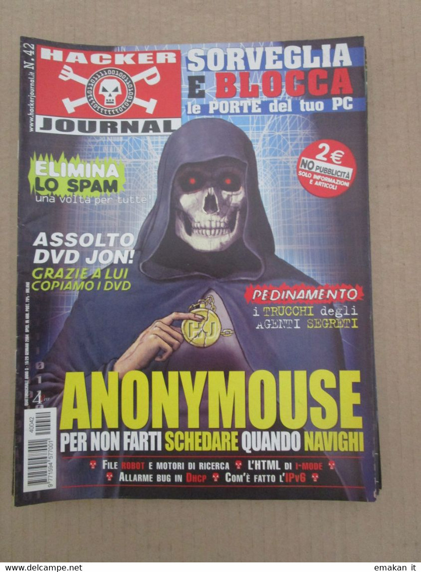 # HACKER JOURNAL N 42 MOLTI ALTRI NUMERI DISPONIBILI - Fashion