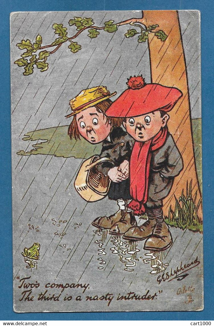 ILLUSTRATORE SHEPHEARD BAMBINI CHILDREN OILETTE TUCK'S CARD 1918 N°932 - Shepheard