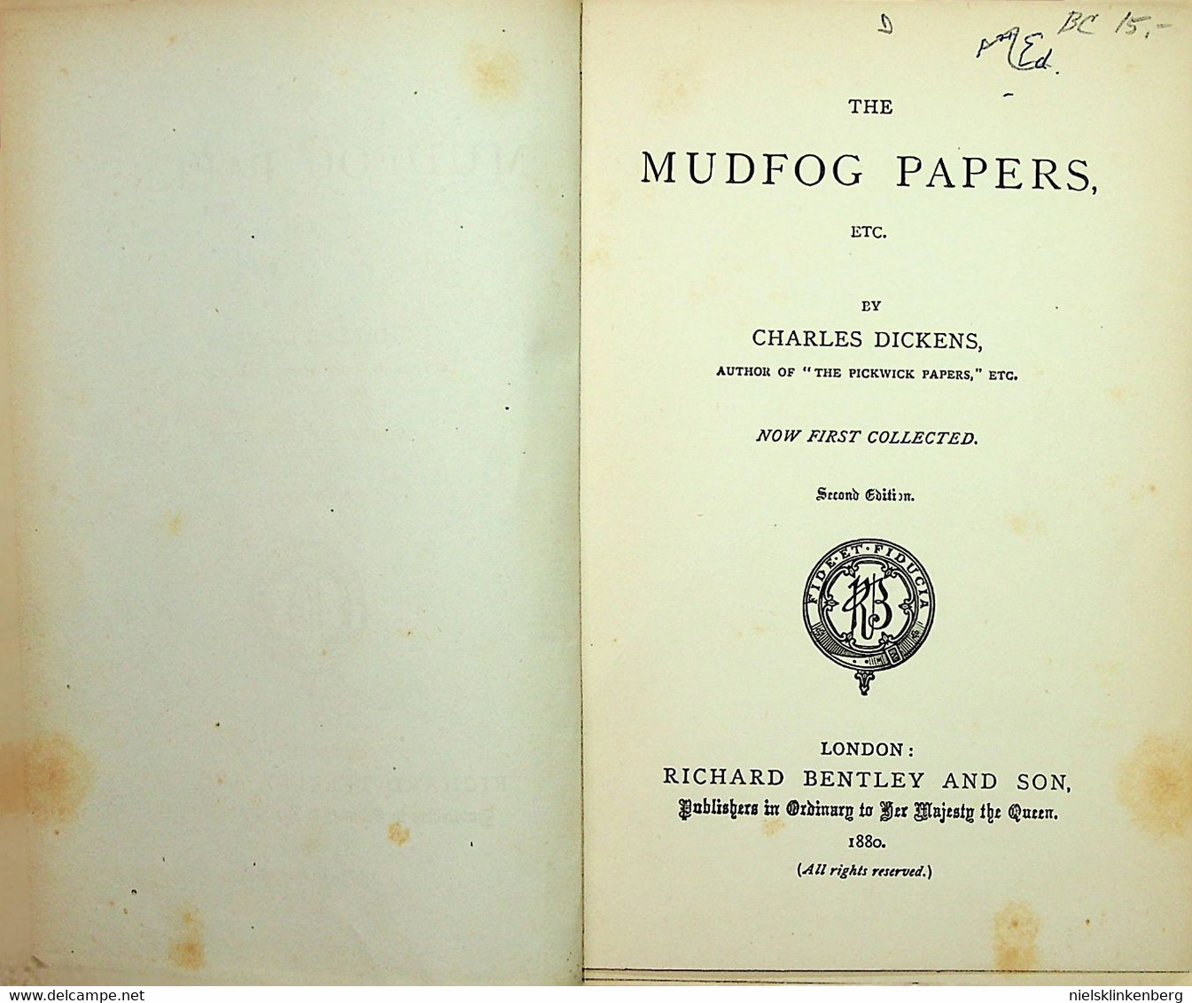 Charles Dickens - The Mudfog Papers, Etc. 1880 - Literary Fiction