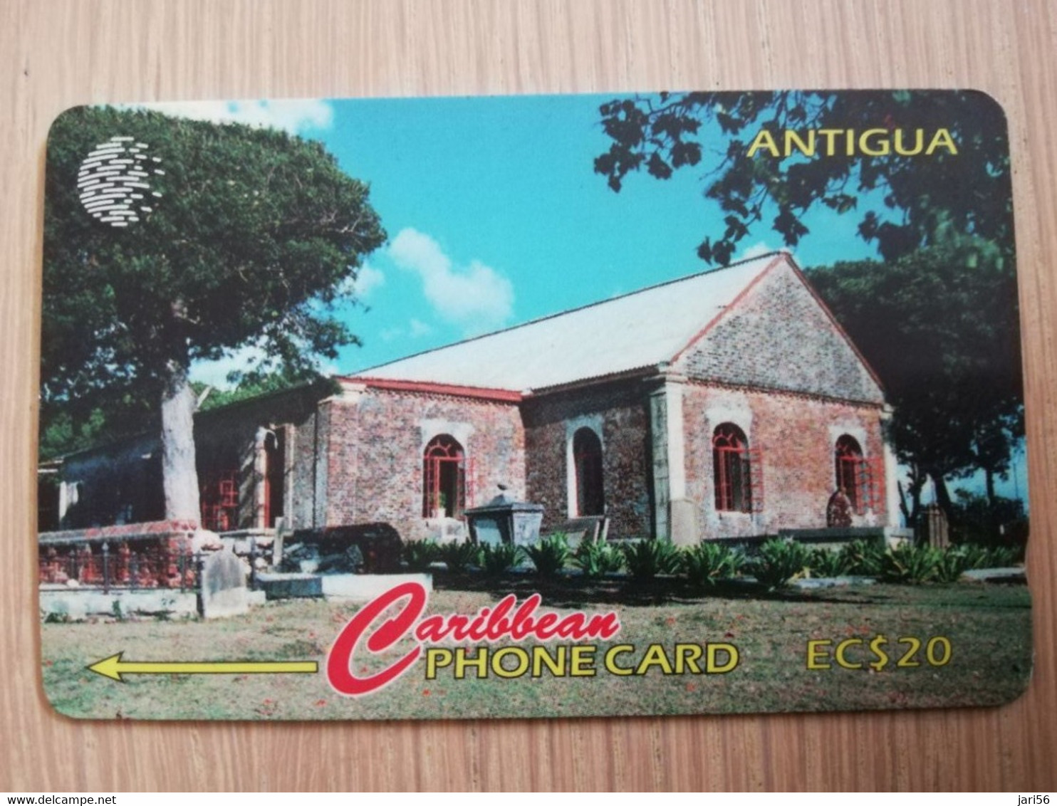 ANTIGUA & BARBUDA $20,- ST GEORGES CHURCH  CONTROL NR: 18CATF  C&W  Fine Used Card **3242** - Antigua Et Barbuda