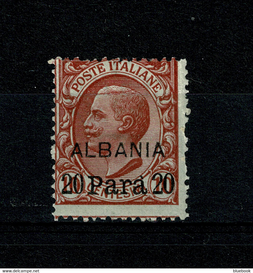 Ref 1400 - 1902 Italy Italian Offices In Albania  - 20 Para 0n 10c  Mint Stamp - SG 25  Cat £43+ - Albanië