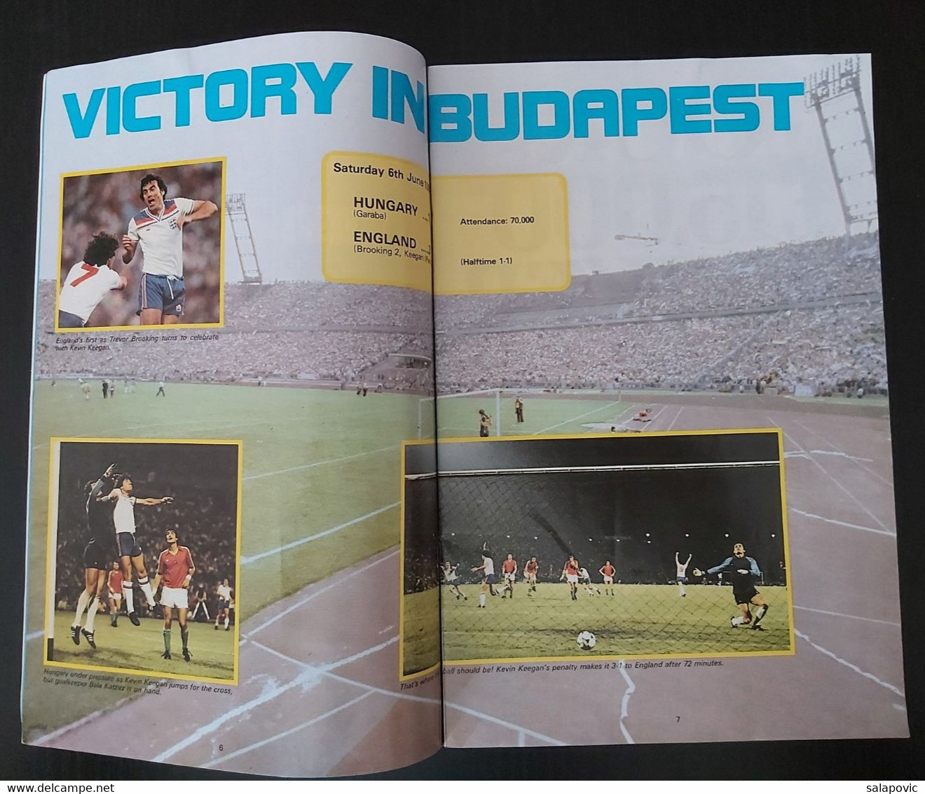 1981 ENGLAND V HUNGARY OFFICIAL MATCH PROGRAMME 18/11/1981 WORLD CUP QUALIFIER, FOOTBALL - Boeken