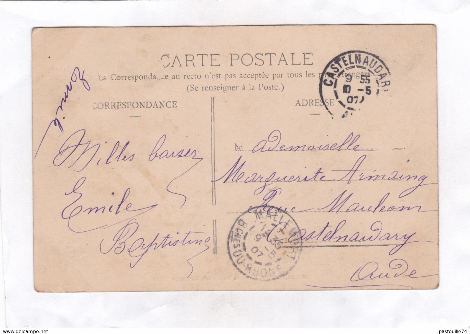 CPA :  14 X 9  -  MALLEMORT  -  La  Grande  Rue - Mallemort