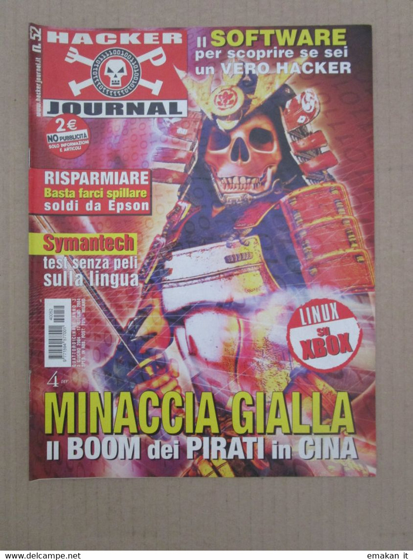 # HACKER JOURNAL N 52 MOLTI ALTRI NUMERI DISPONIBILI - Mode