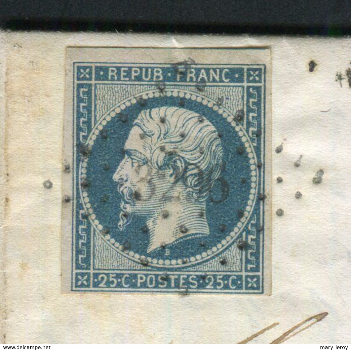 Rare Lettre De Saint Tropez Pour Draguignan ( Var 1853 ) Avec Un N° 10 Présidence - 1852 Louis-Napoléon