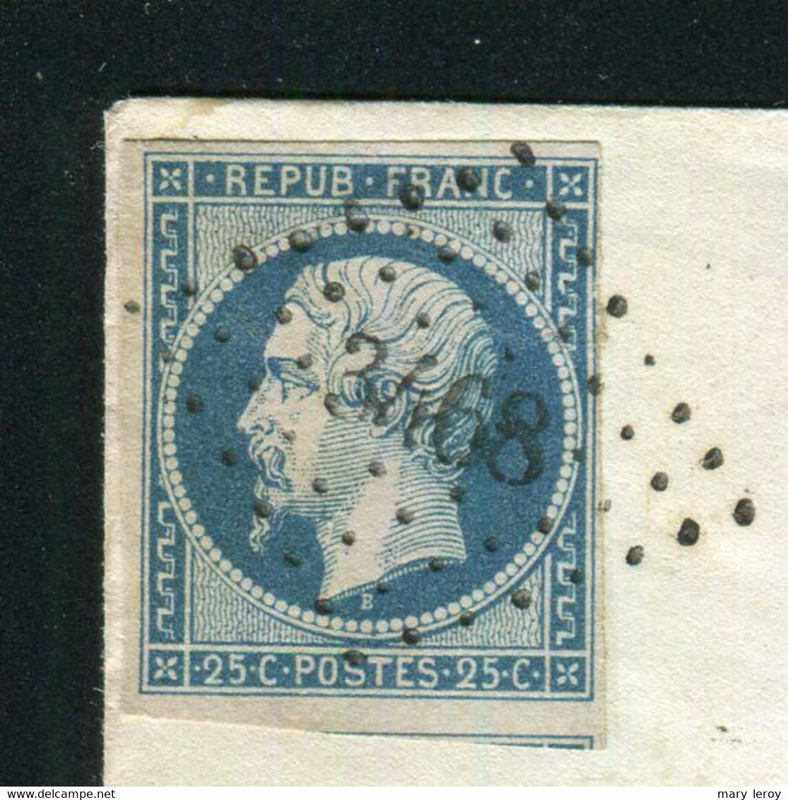 Rare Lettre De Valence D'Albigeois Pour Paris ( Tarn 1853 ) Avec Un N° 10 Présidence - 1852 Louis-Napoleon