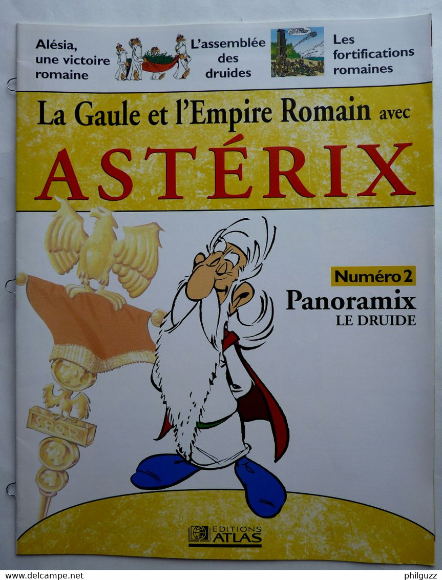 LIVRET ATLAS LA GAULE ET L'EMPIRE ROMAIN AVEC ASTERIX 2 - PANORAMIX - Little Figures - Plastic