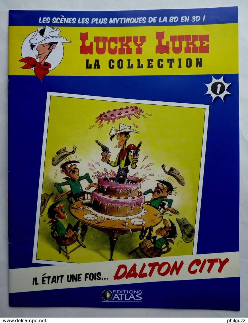 Rare LIVRET ATLAS LUCKY LUKE 1 DALTON CITY 18 - Figuren - Kunststoff