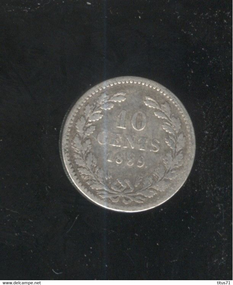 10 Centimes Pays Bas / Nederland 1889 - 10 Cent