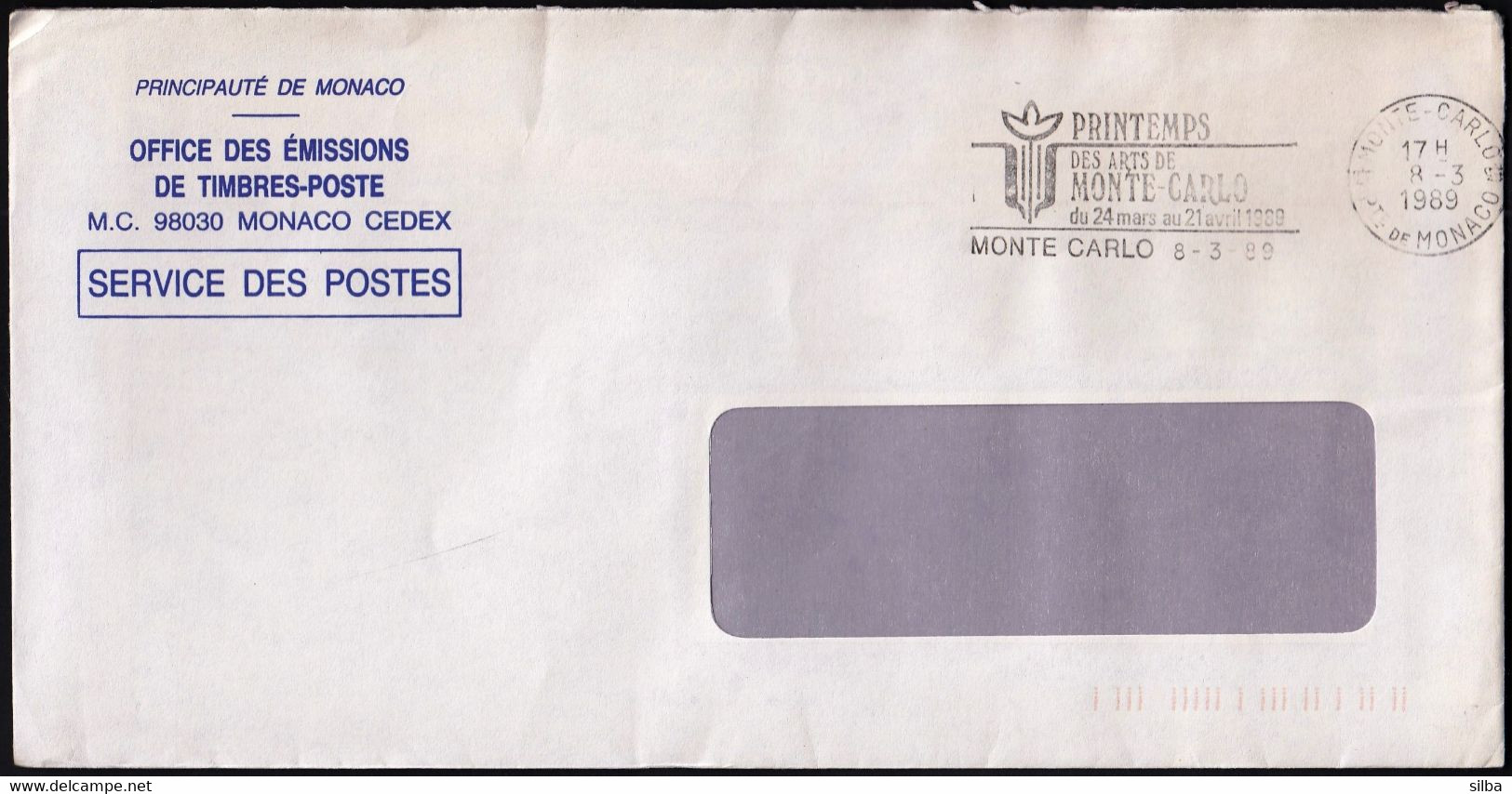 Monaco 1989 Monte-Carlo / Printemps Des Arts De Monte Carlo / Art / Machine Stamp - Maschinenstempel (EMA)