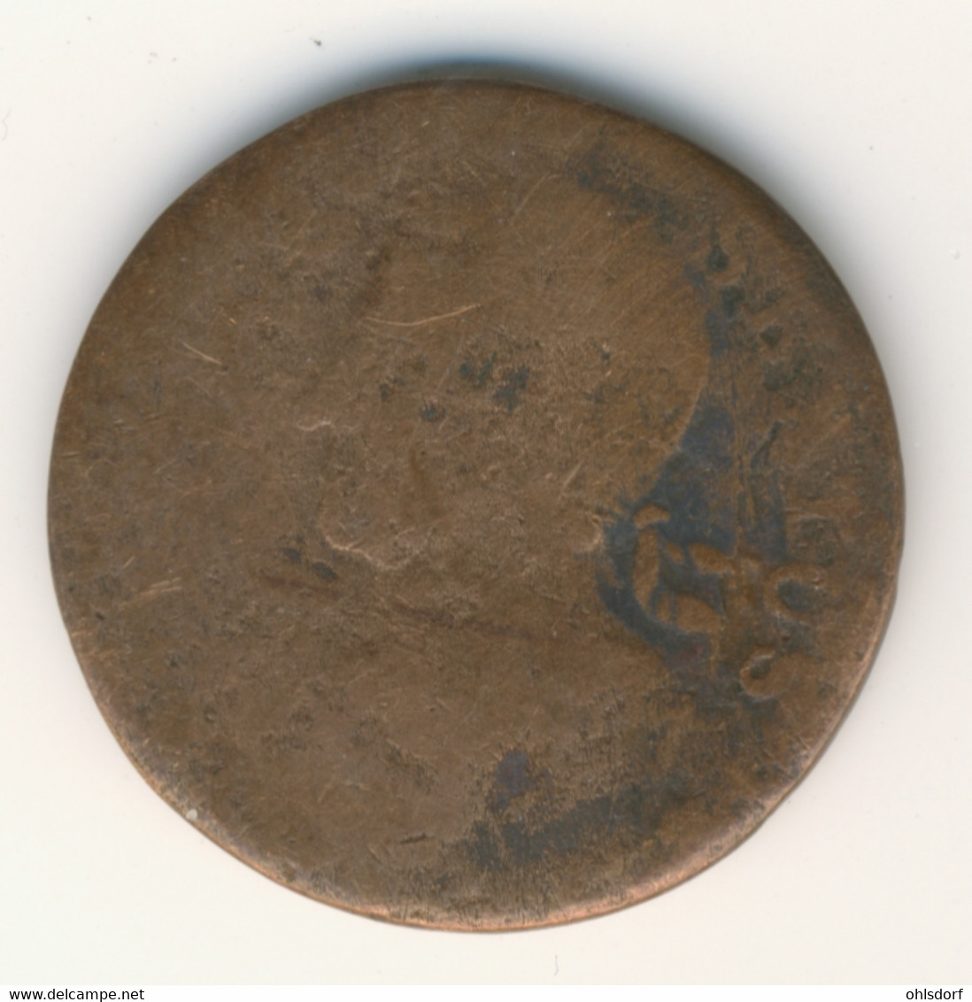 GREAT BRITAIN L1773: 1/2 Penny Token Pax Pla Cid, Rare - B. 1/2 Penny