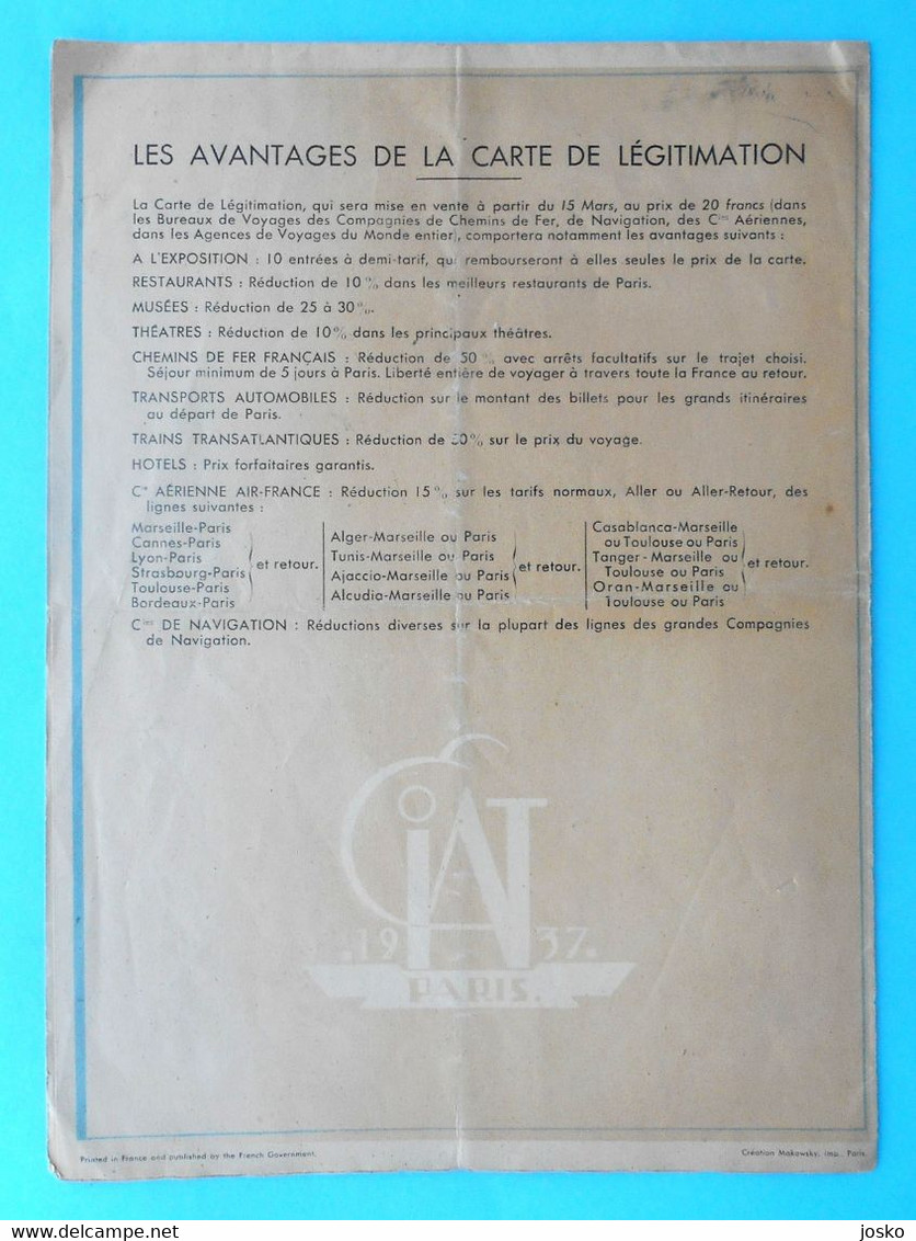 EXPOSITION INTERNATIONALE Des Arts Et Techniques Dans La Vie Moderne PARIS 1937 * Exposition Universelle De 1937 * Expo - Magazines & Catalogs