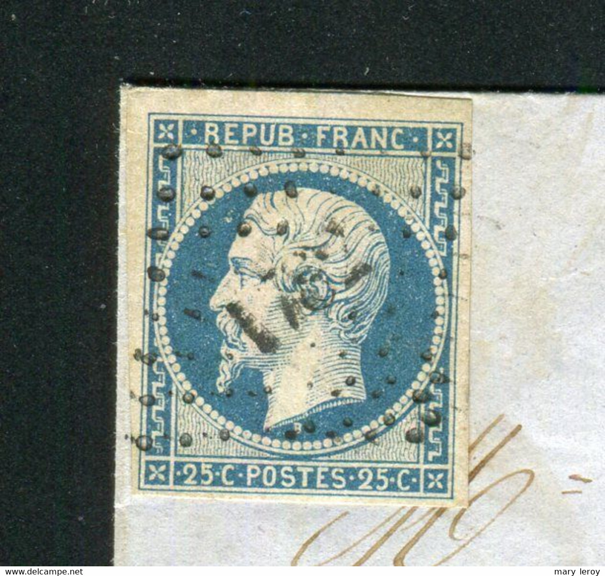 Rare Lettre De Louviers Pour Nomény ( 1853 ) Avec Un N° 10 - 25 Centimes Présidence - 1852 Luis-Napoléon