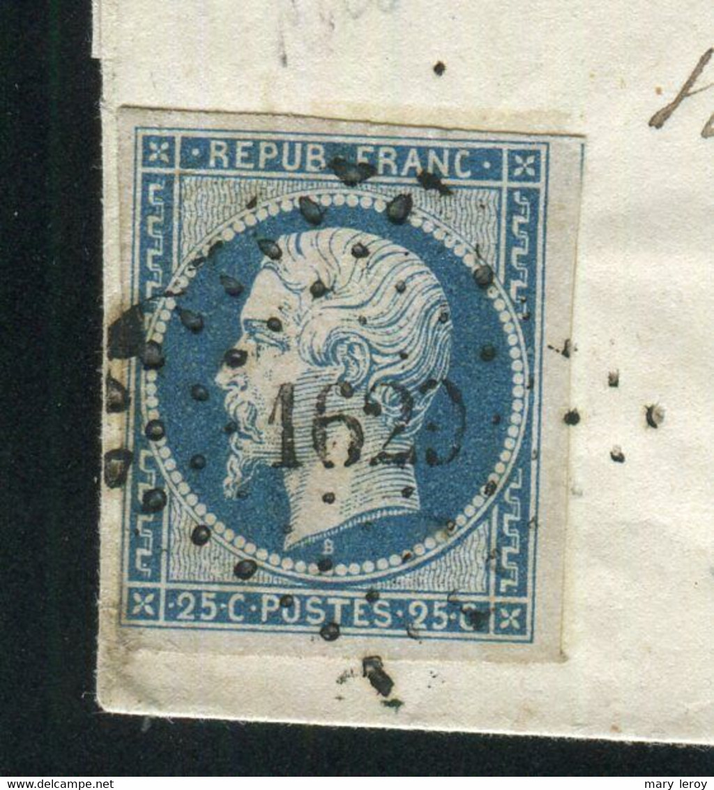 Rare Lettre De Landivisiau Pour Morlaix ( 1853 ) Avec Un N° 10 - 25 Centimes Présidence - 1852 Louis-Napoleon