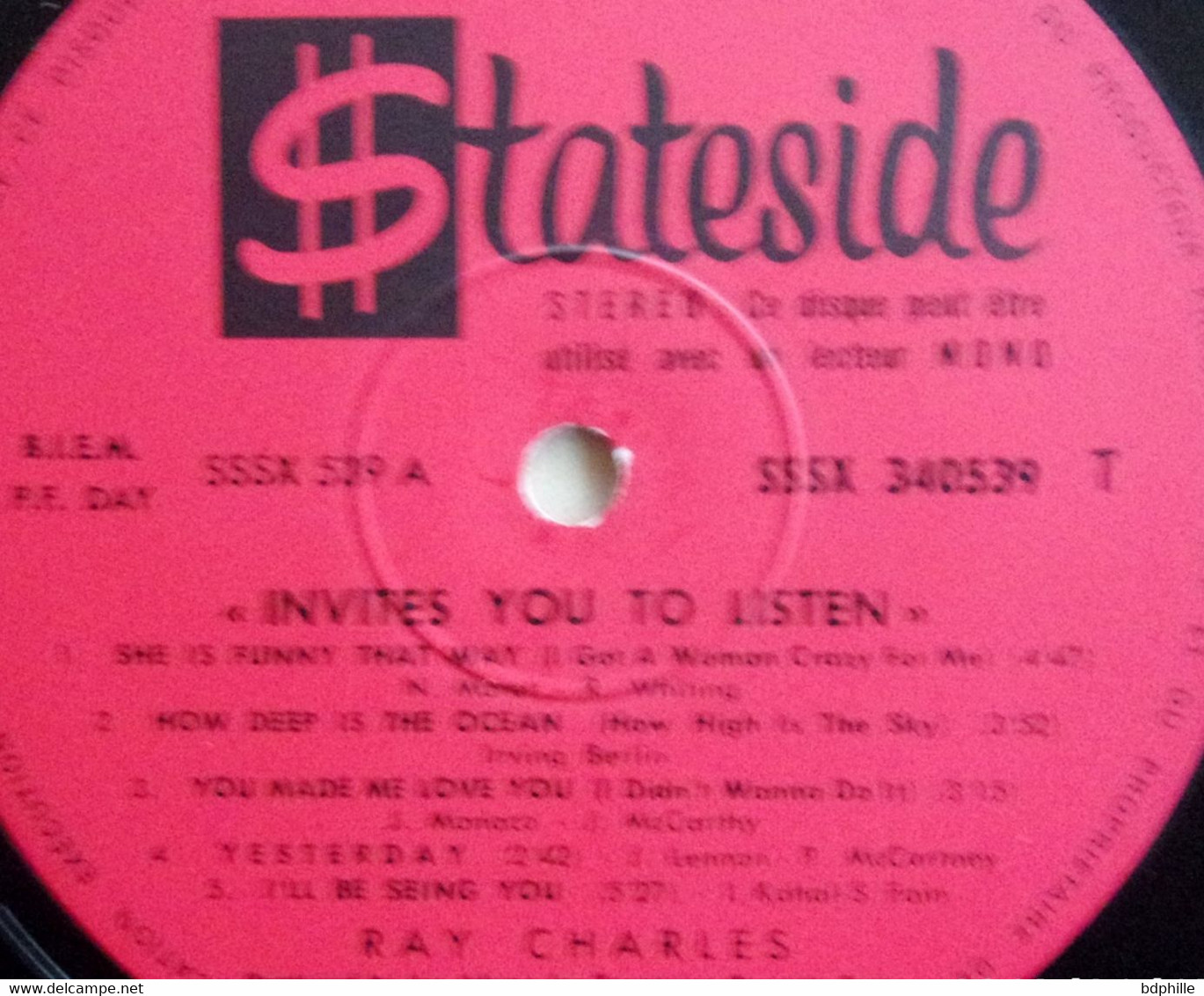 Ray Charles Invites You To Listen, Vinyle STEREO Biem LP 33tours Stateside SSSX340359 - Soul - R&B