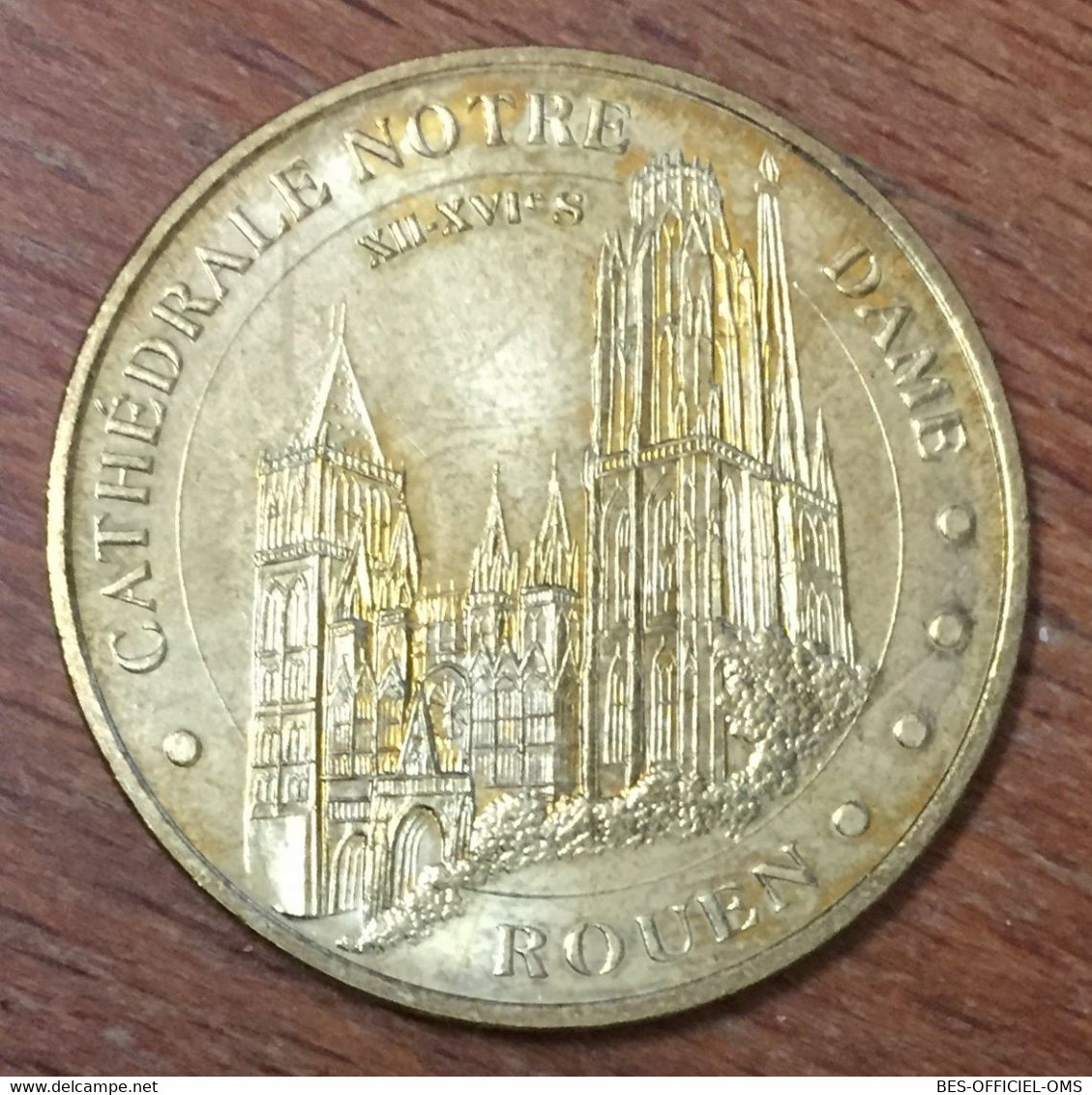 76 ROUEN CATHÉDRALE NOTRE-DAME MDP 2010 MÉDAILLE MONNAIE DE PARIS JETON TOURISTIQUE MEDALS COINS TOKENS - 2010