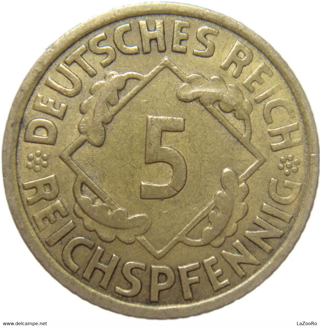 LaZooRo: Germany 5 Pfennig 1936 A XF - 5 Rentenpfennig & 5 Reichspfennig