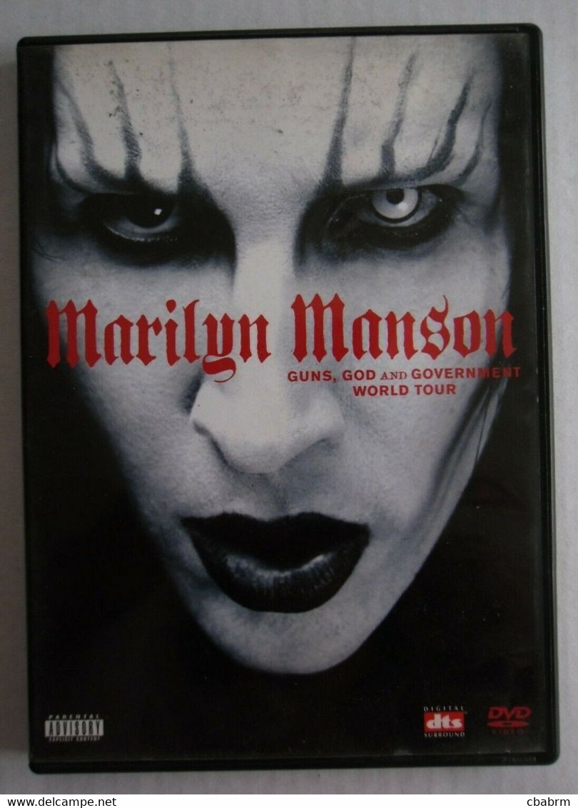 DVD MARILYN MANSON WORLD TOUR - DVD Musicales