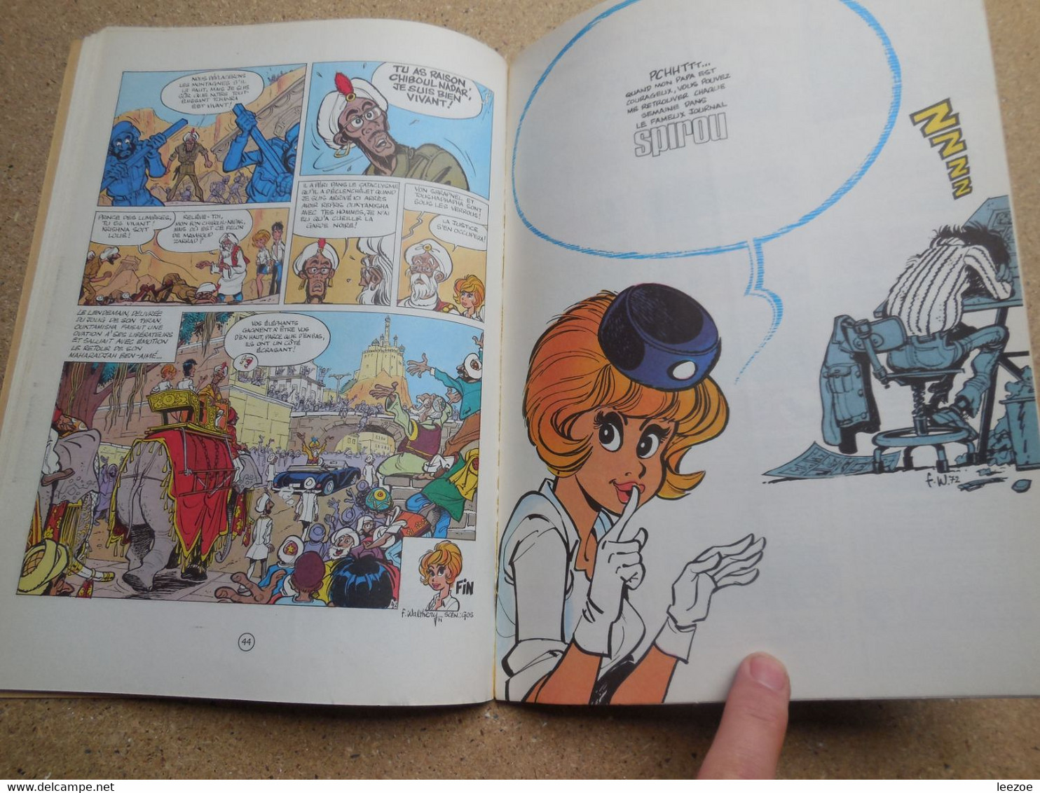 Natacha et le Maharadjah Une BD de Gos et François Walthéry  chez Dupuis - 1978