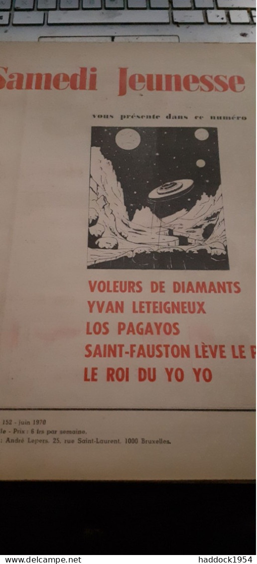 Samedi Jeunesse N°152 Voleurs De Diamants 1970 - Samedi Jeunesse