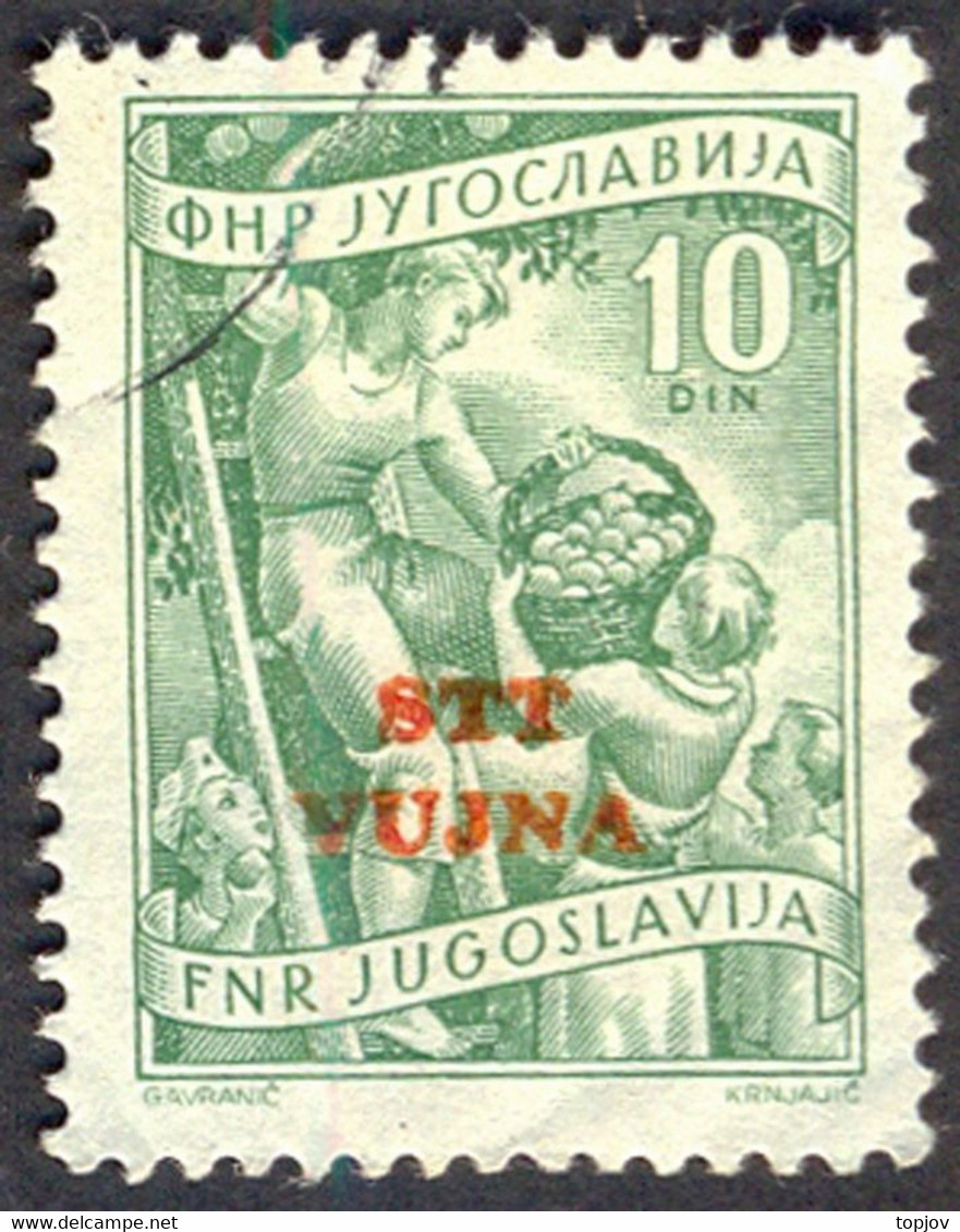 SLOVENIA - ITALIA - JUGOSLAVIA - VUJNA ISTRIA - ERROR  OVPT. COLOR - Used - 1951 - Used