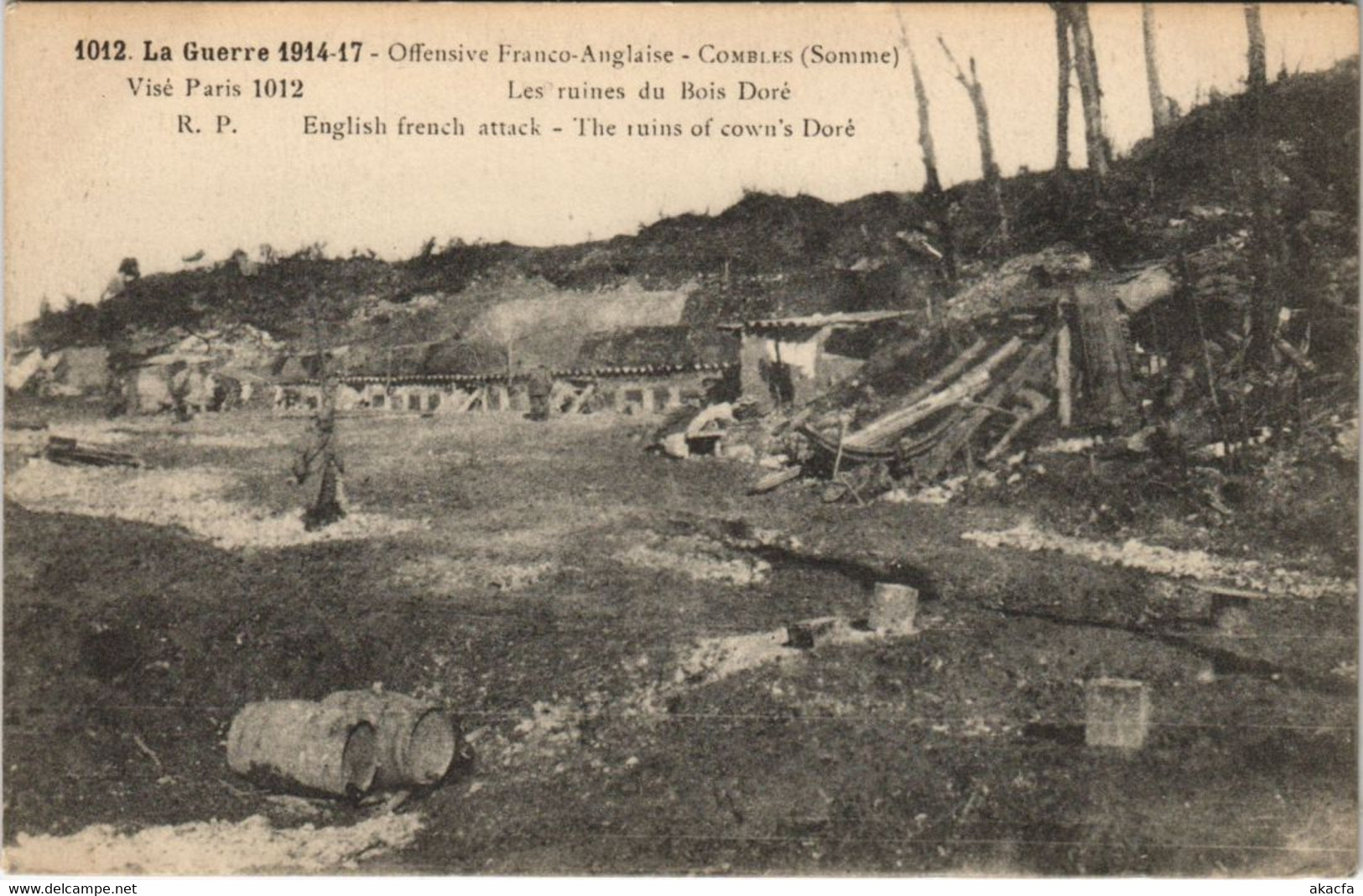 CPA La Guerre 1914-17 - Offensive Franco-Anglaise - Combles (121411) - Combles