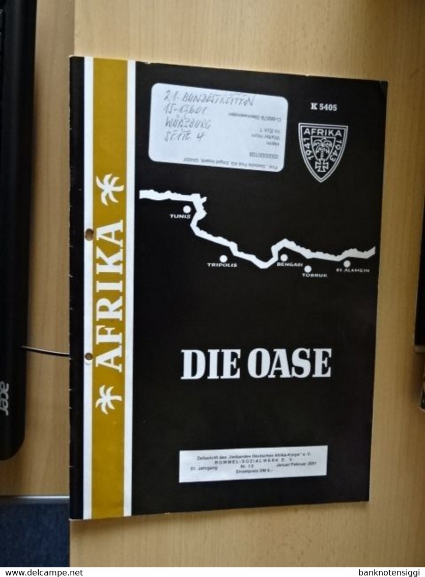 5 Hefte  "Die OASE "Verband Deutsches Afrika Koprs." e.V.