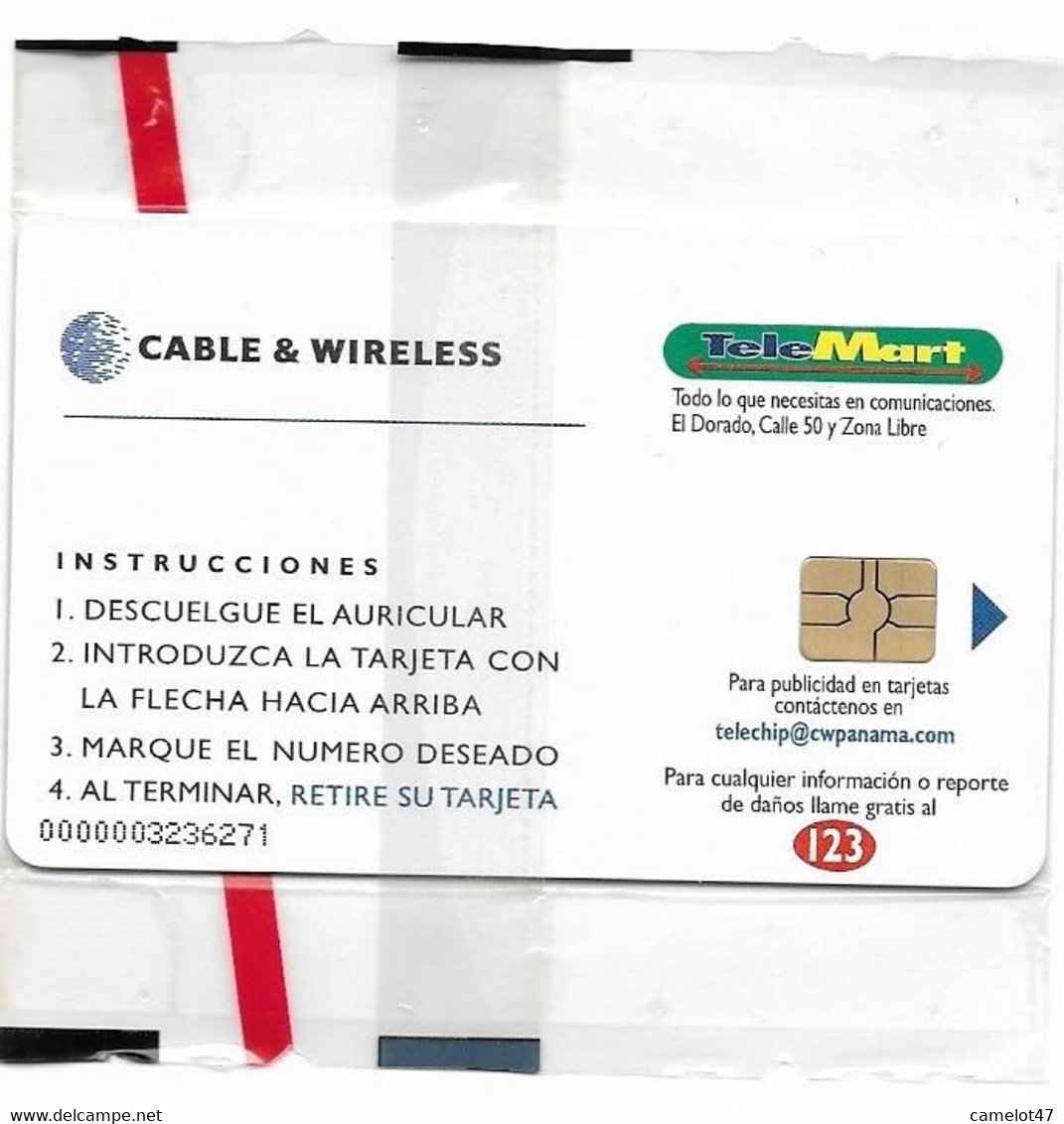 Panamá, Cable & Wireless Chip Phonecard, No Value, Mint Condition, # Panaman-3 - Panama